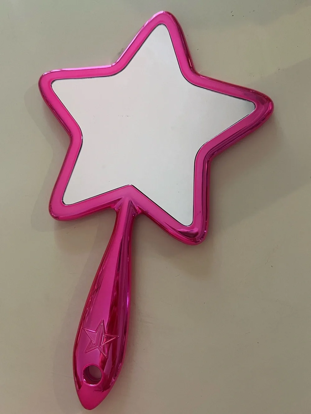 Jeffree Star Metallic Hot Pink Star Hand Mirror